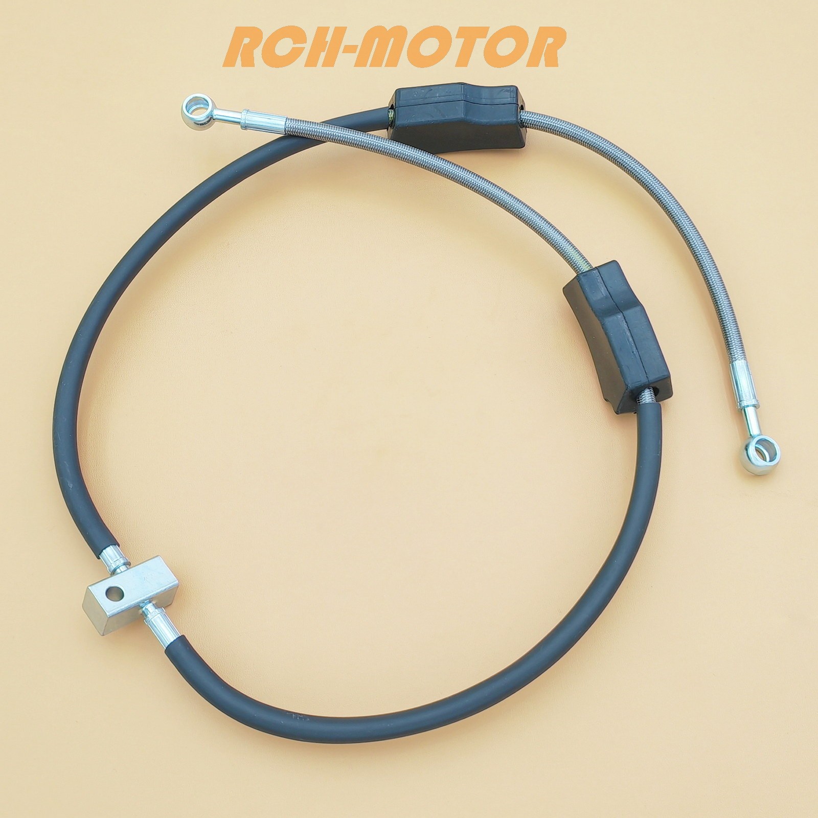 Front Braided Brake Caliper Hose Line For Arctic Cat ATV 300 1998 1999 2000-2002