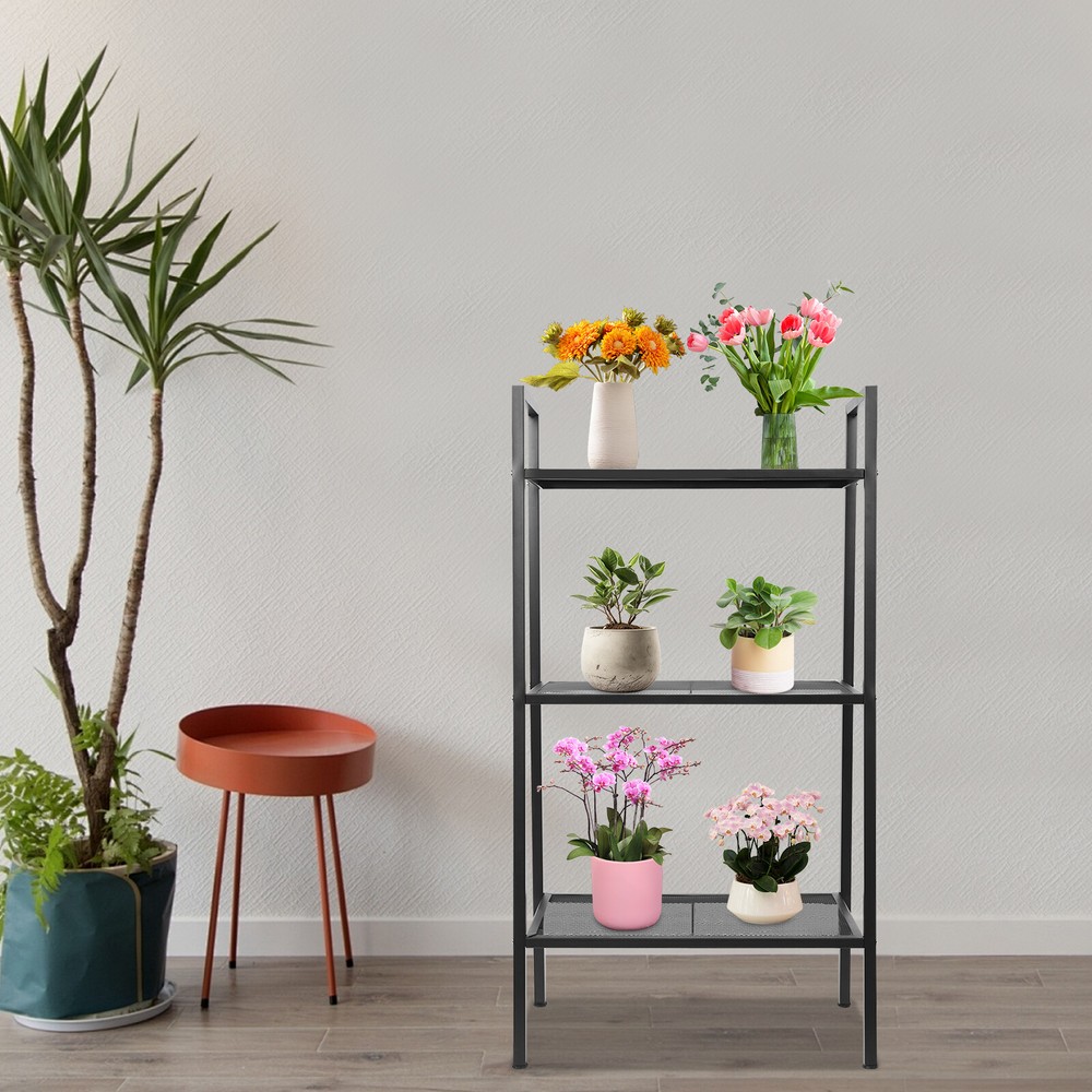 3-tier Storage Rack, Kitchen Storage Rack, Multi-tier Bookshelf, Stepped Shape