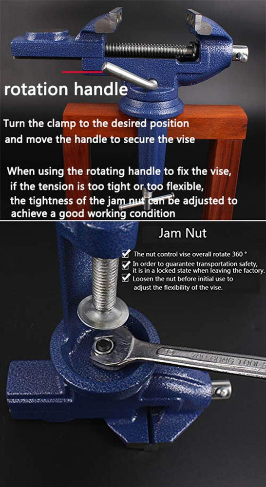 Home Vise Clamp-On Vise，2.5"
