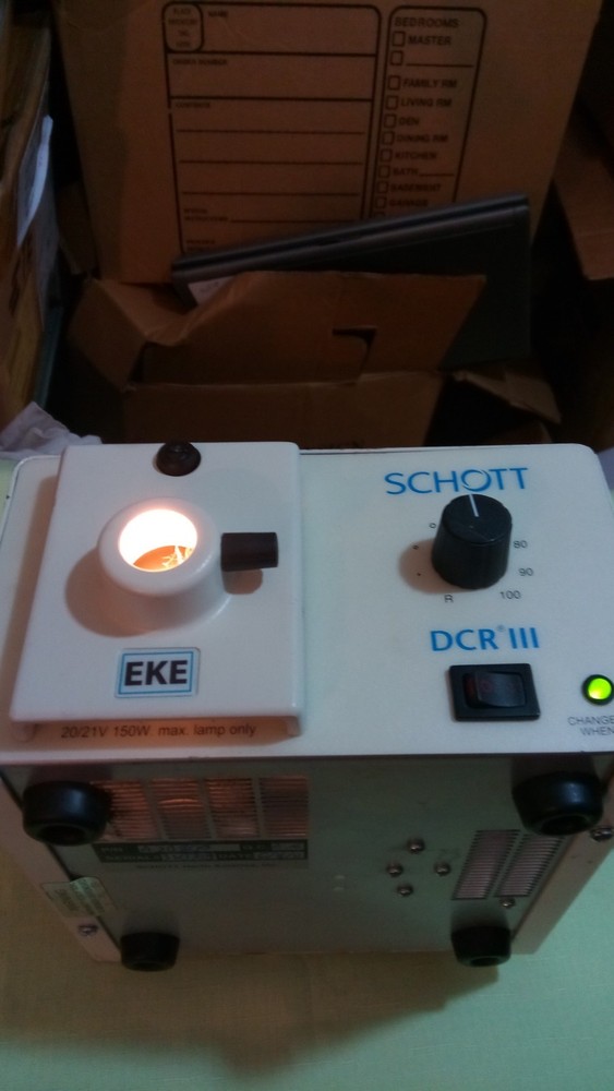 Schott A20800 Light Source DCR III EKE Fiber Optic Light Source