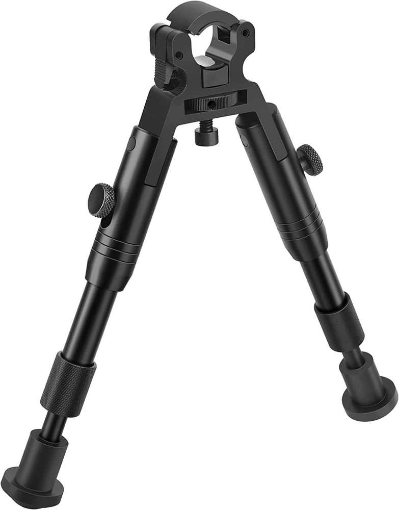 Lightweight Clamp-On Rifle Bipod - Quick Attach, Adjustable Height & Portability