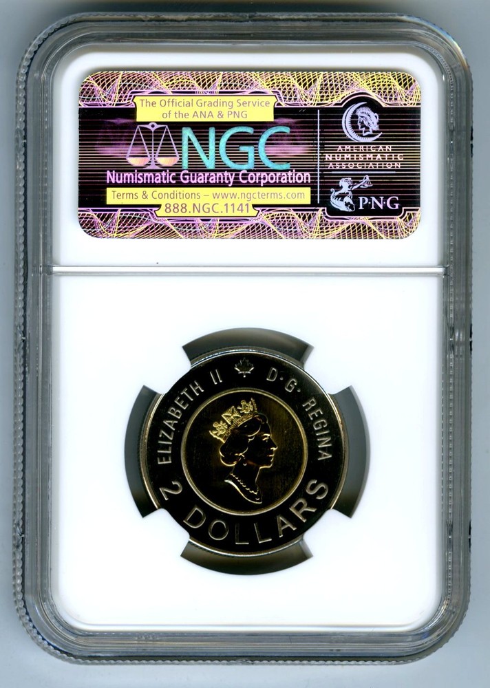 2000 CANADA $2 TOONIE NGC SP68 PATH OF KNOWLEDGE LOW POPULATION=3