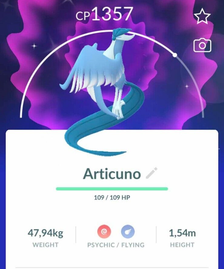 Pokémon Shiny Galarian Articuno - PTCs - Read Description