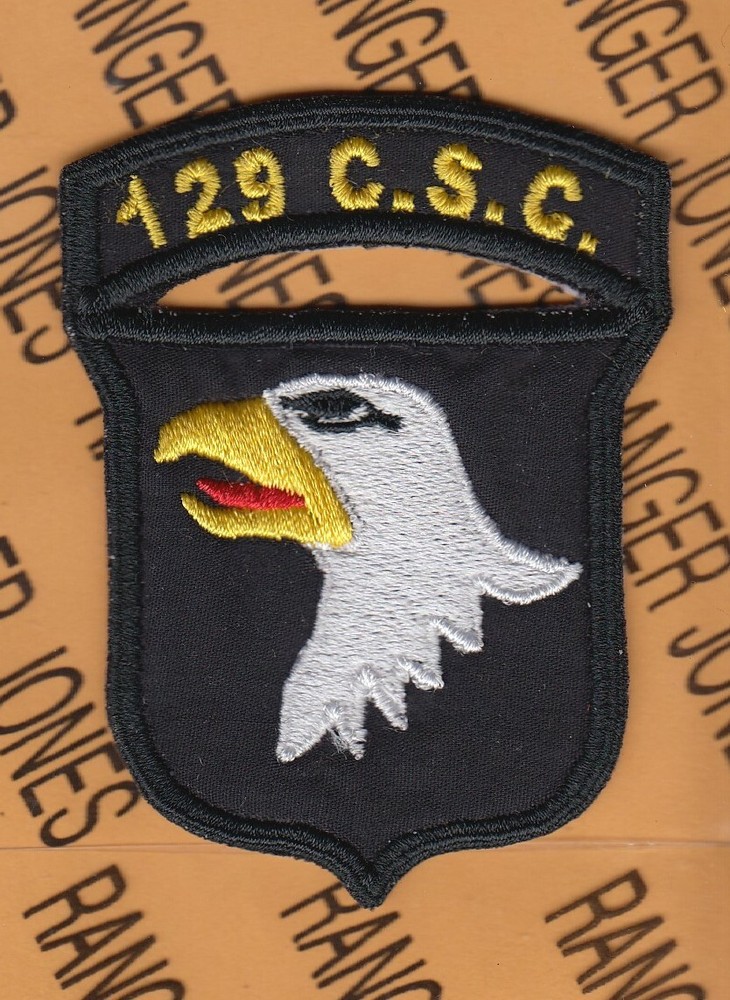 129th C.S.C. Composite Supply Co 101st Airborne Div. Air Assault ~3.25" patch