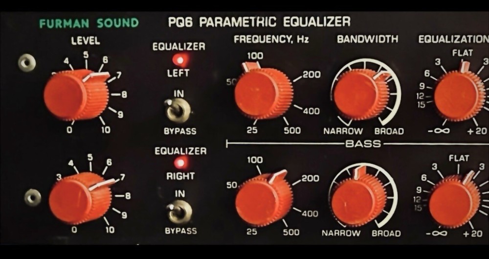 Furman Parametric EQ-Model # PQ6—Vintage Equalizer—“NEWLY REPLACED IC’s”