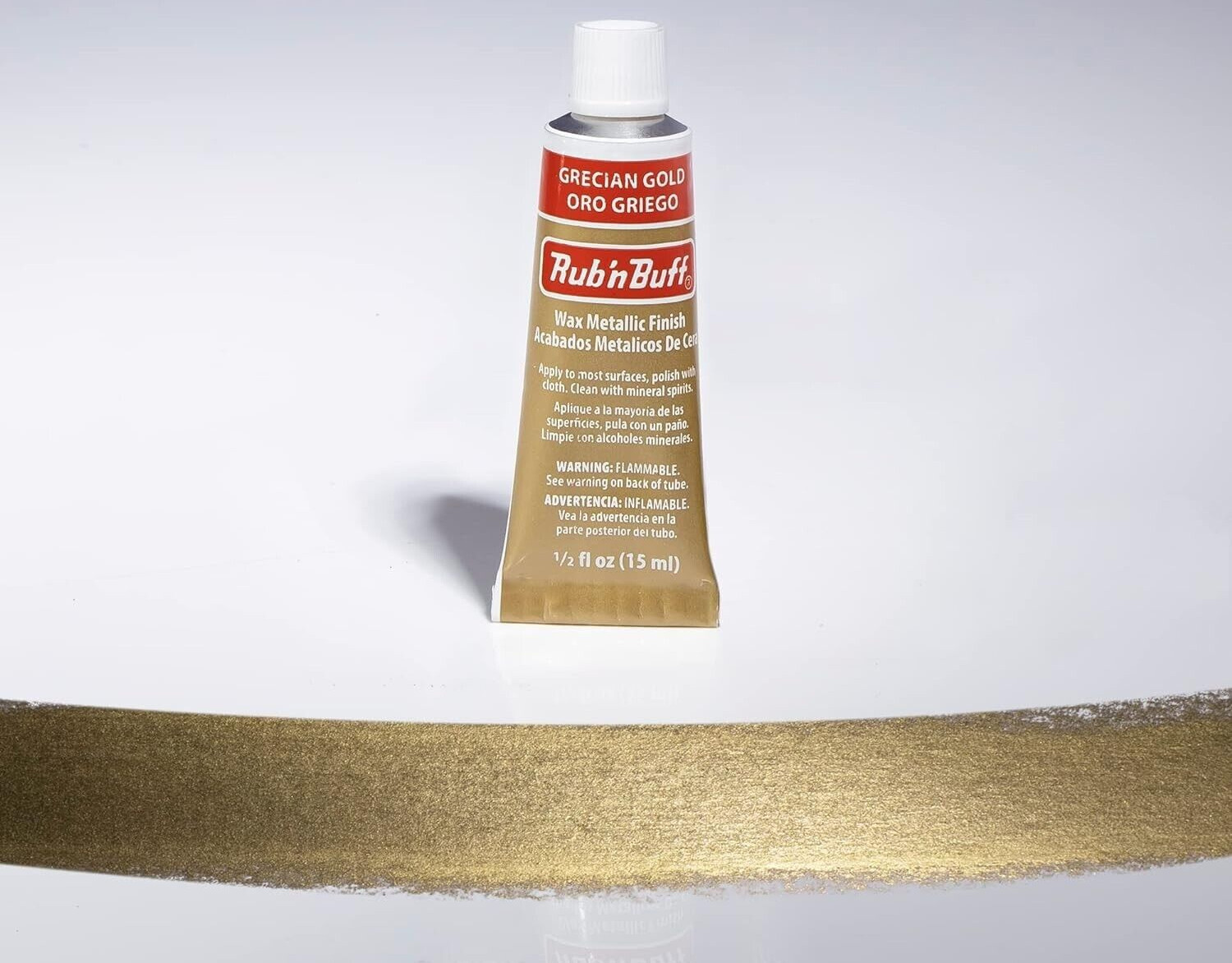 AMACO Rub ‘n Buff Metallic Wax – Gilding Finish for Furniture & Crafts – 15ml