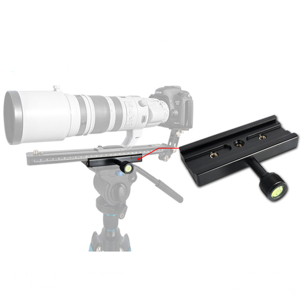 120mm Extended Tripod Conversion clamp with Quick Release Plate for DSLR Camera