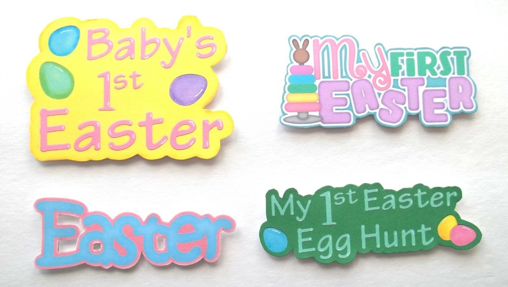 3D UPick Easter Bunny House Chick Cross Scrapbook Card Making Embellishment