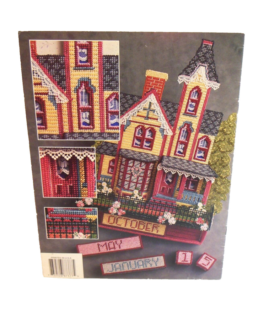 Victorian House Perpetual Calendar Plastic Canvas PATTERN Annies Attic 87C77 OOP