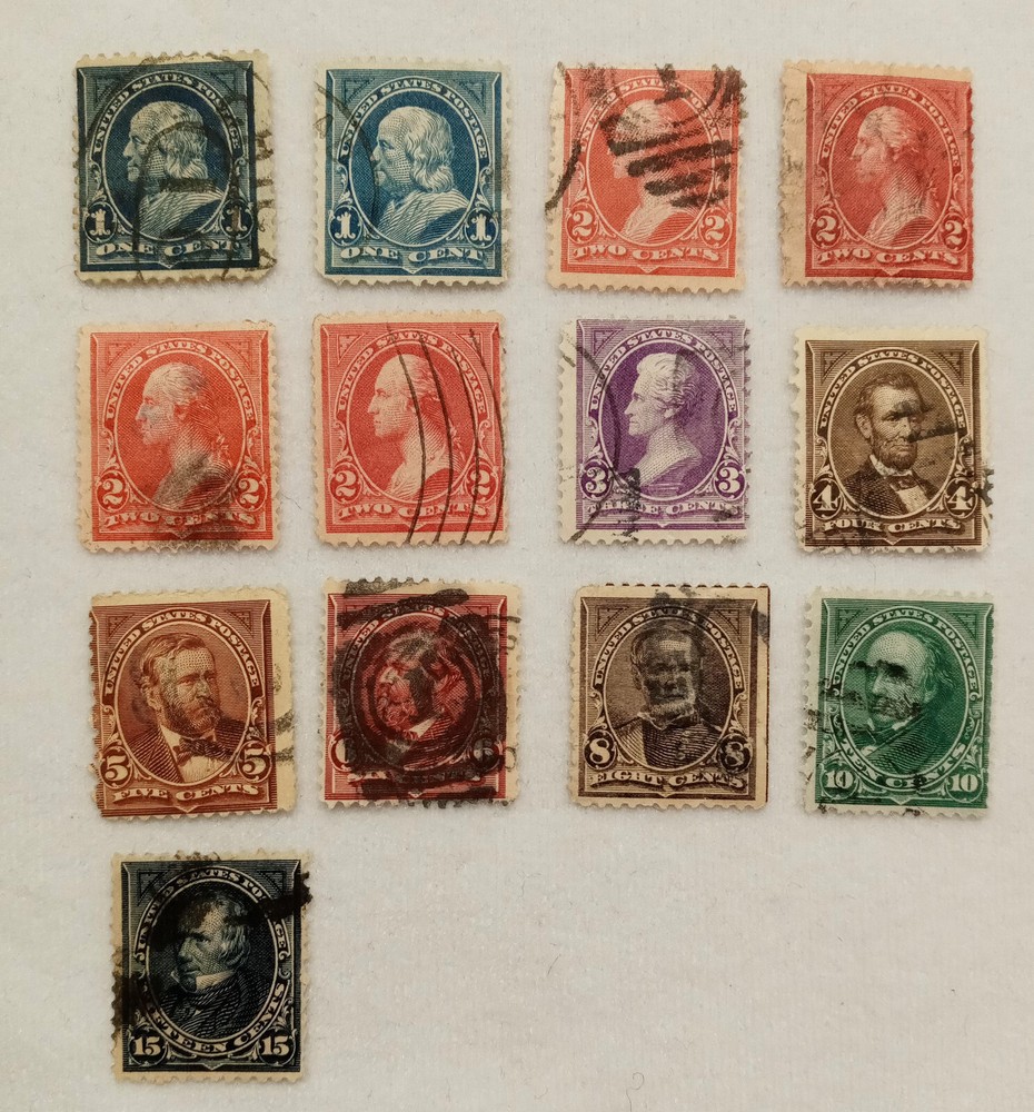 USPS STAMPS - Issues of 1894 #'s 246-259 - USED - (S622)
