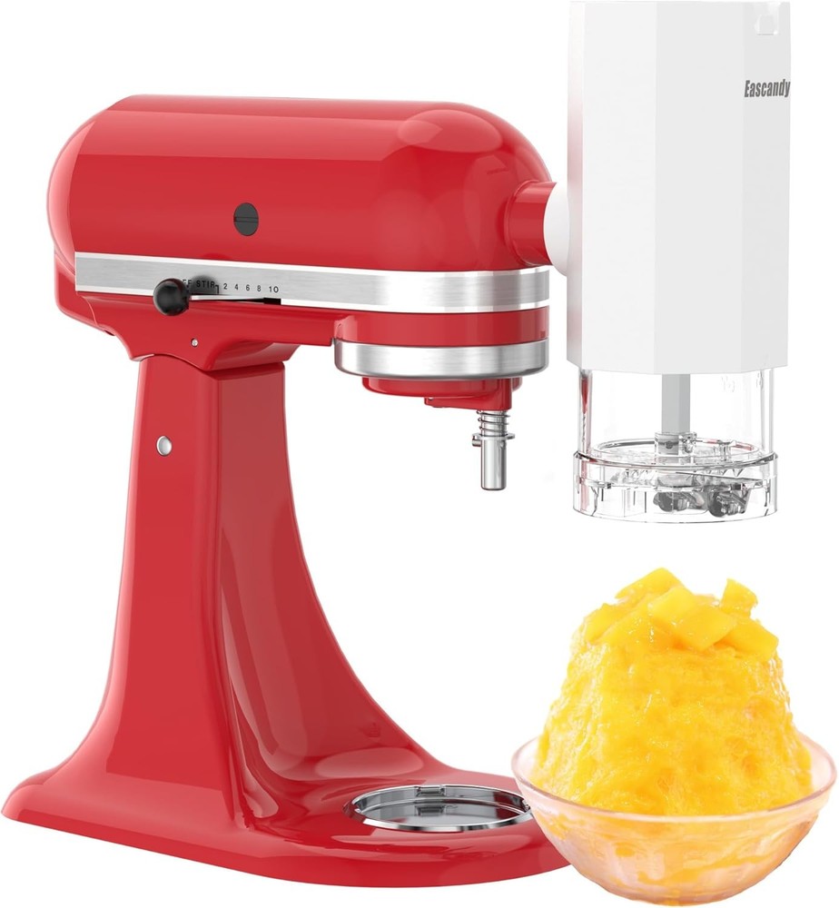 Shaved Ice Attachment for KitchenAid Mixer, Snow Cone & Slushy Maker Tool