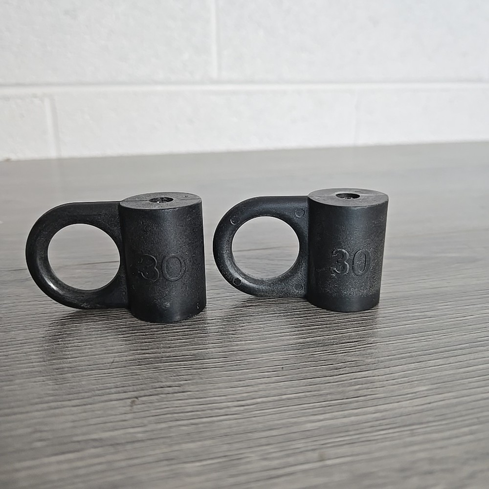 Pair (2) Bowflex 30lb Power Rod Eye Hook Selection Endcap W/ screws