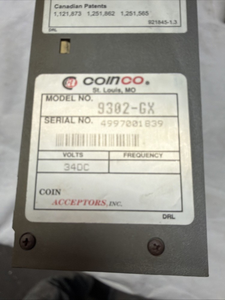 Coinco 9302-GX Coin Changer
