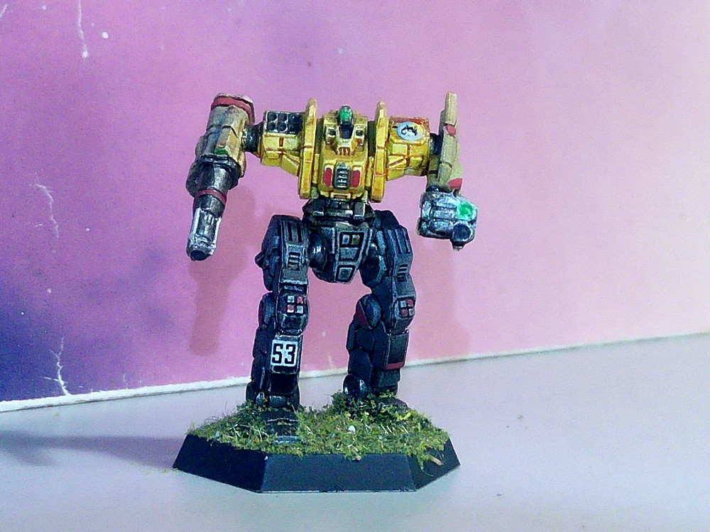BATTLETECH MONGREL MECH [LONE WOLVES MERCENARIES] (CATALYST, PLASTIC, PAINTED)
