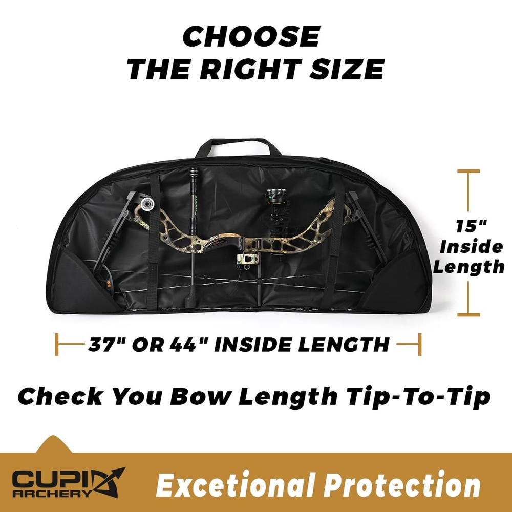 Compound Bow Case Light-Weight Soft Bow Bag with Arrow Pocket and Backpack St...