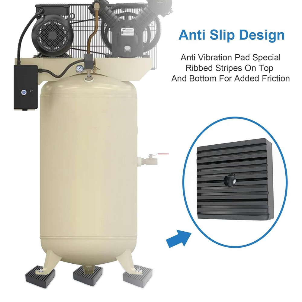 Solid Shock Pad for Air Compressor Pads or Equipment Shock Absorbing, Solid R...