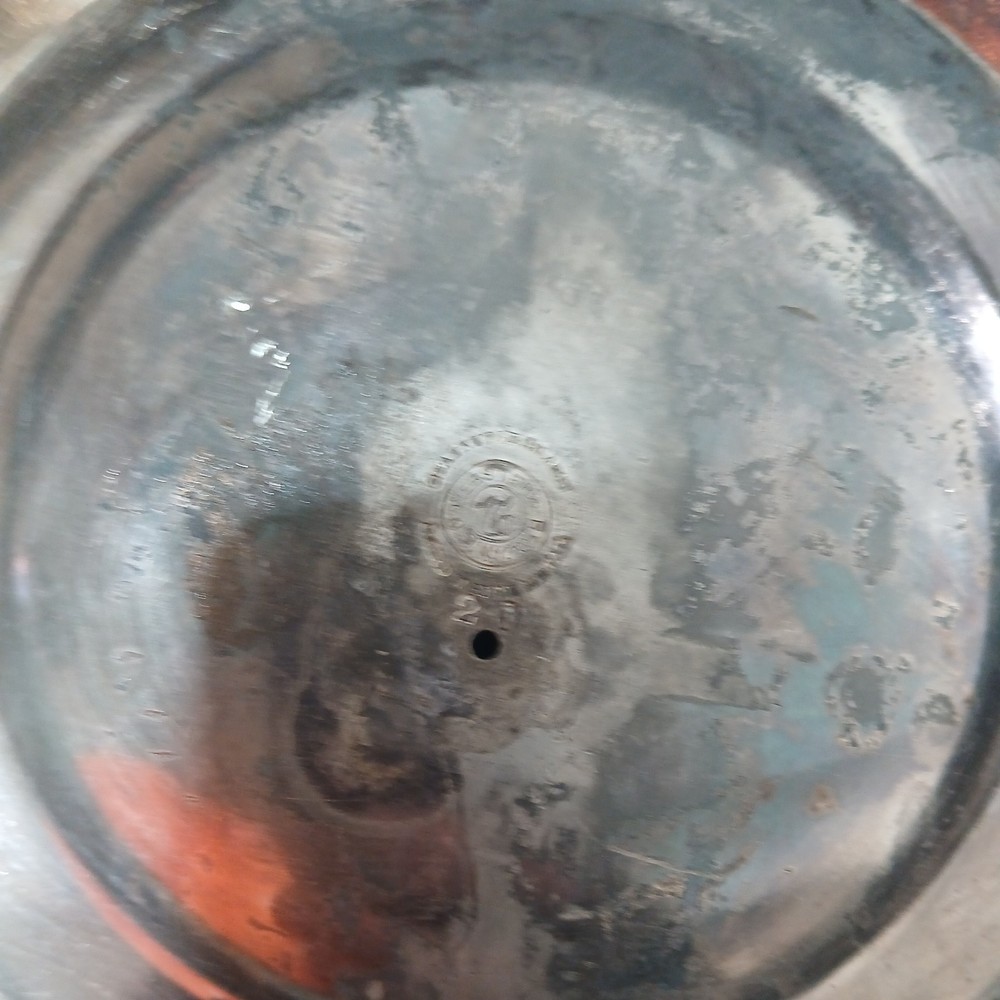 1865 Silver Hard Whote Metal Pitcher