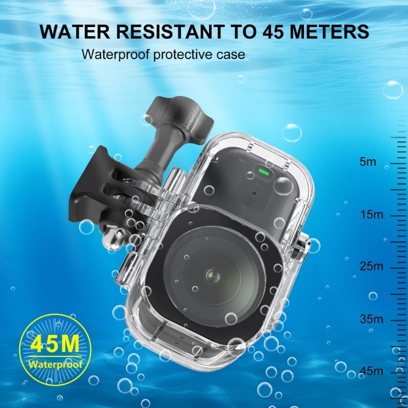 Heavy Duty Waterproof Shell Watertight Enclosure For Action Camera Diving Case