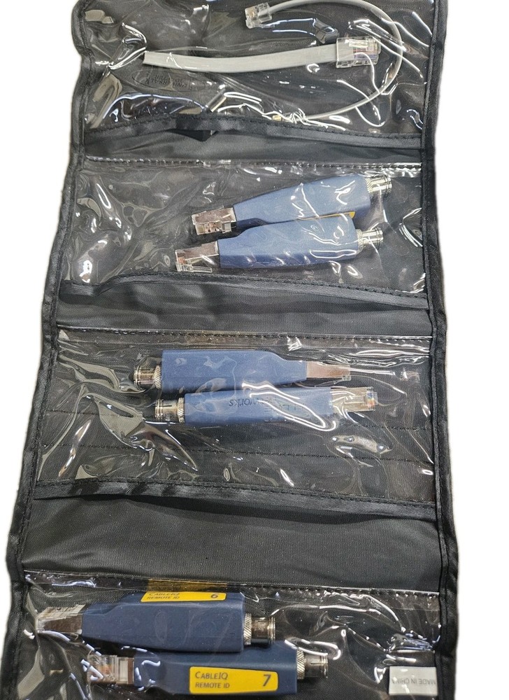 Fluke Networks CableIQ Kit – 6 Remote IDs – IntelliTone LAN 200 – Tested