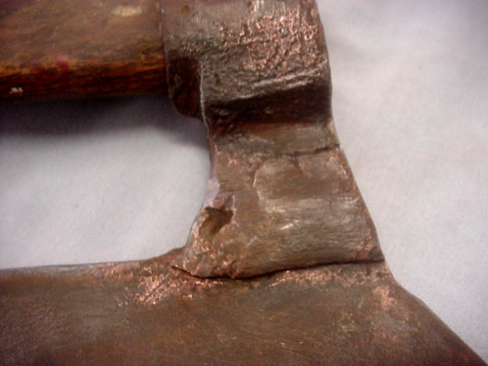 Antique Goosewing Broad Hewing Axe Blacksmith Made