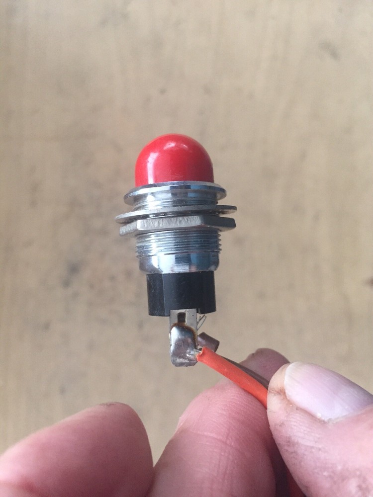 RED WARNING LIGHT OR ON LIGHT INDICATOR 120volt BRIGHT RED LIGHT For Dash Board