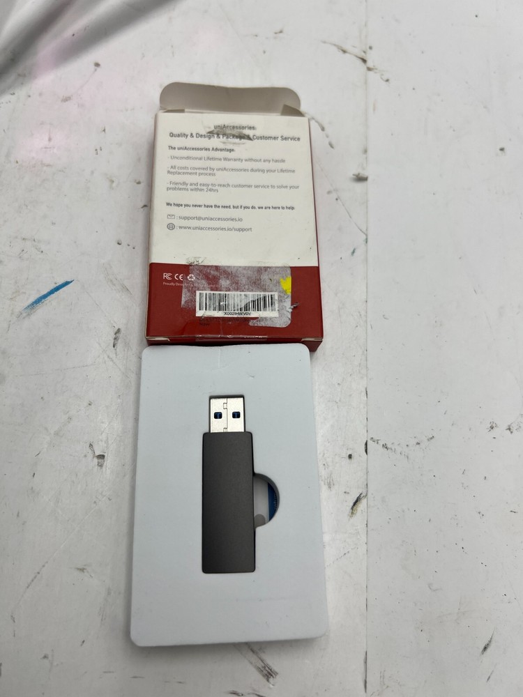 (QTY 9) UNI Compact External USB 3.0 SD (+MicroSD) SDHC SDXC Slim Card Reader