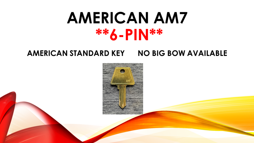 Kwikset Schlage American Yale - Keys Cut to Code - Computerized Cut - 4 Total