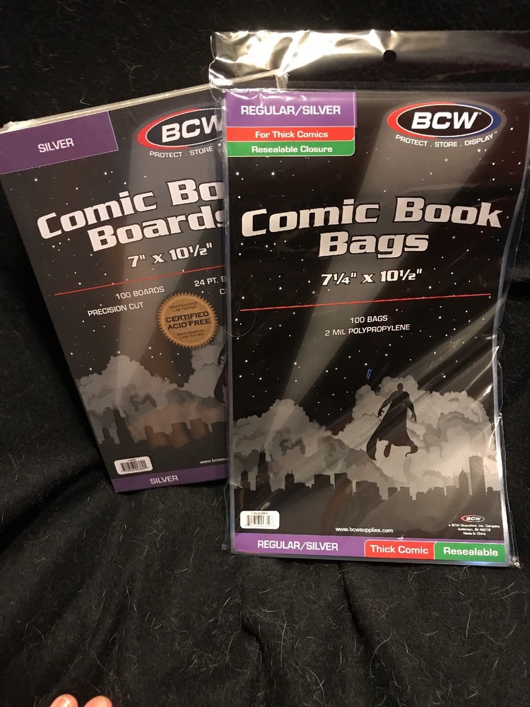 25 Preassembled Silver Age Comic Book Bag And Boards thick holds regular as well