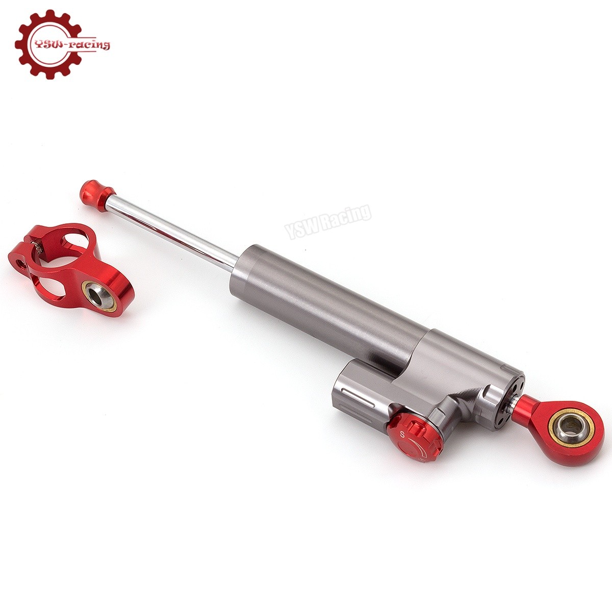 For Suzuki GSXR600 750 2006-2009 2010 CNC Steering Damper Stabilizer Gray&Red US