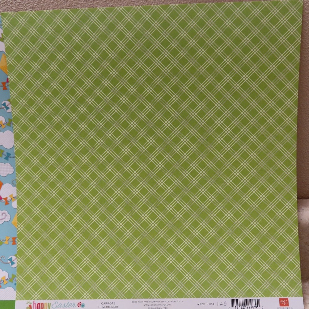 4 Sheets of Easter Themed 12x12 Double-Sided Cardstock (Except Easter Sampler)