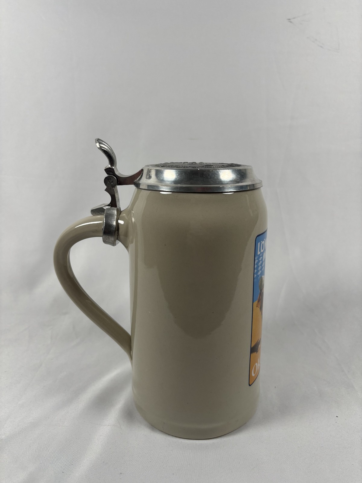 Vintage Lowenbrau Munchen Oktoberfest Stoneware Beer Stein