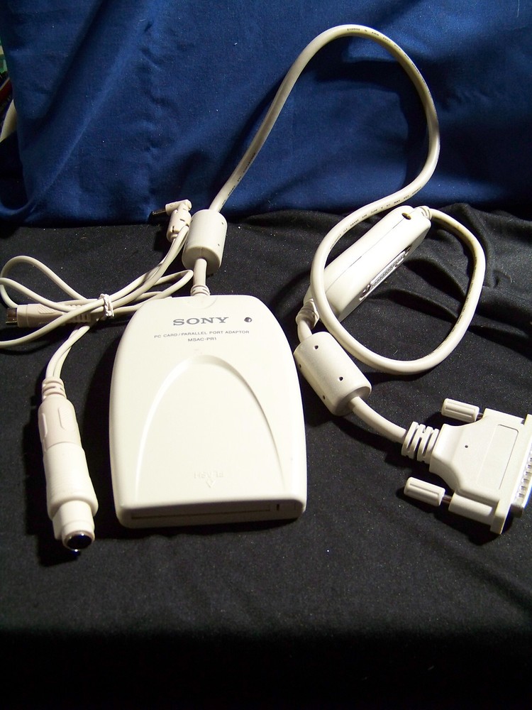 Sony MSACPR1 PC Card/Parallel Port adaptor ~ Memory Stick to PC - EUC