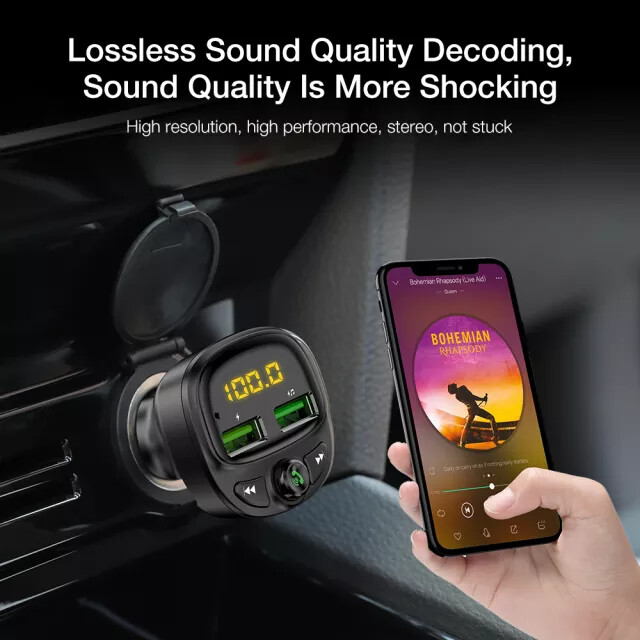 Dispositivo Bluetooth Para Conectar Poner Musica En El Carro Cenicero Cargador