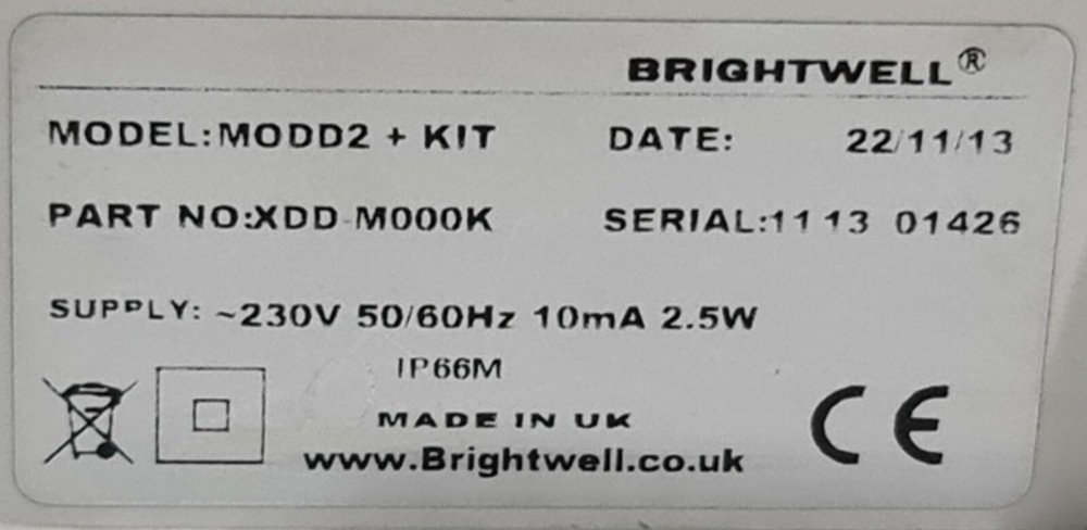 HEPBURN/BRIGHTWELL MODD2 AUTOMATIC CHEMICAL DOSING SYSTEM 111301426
