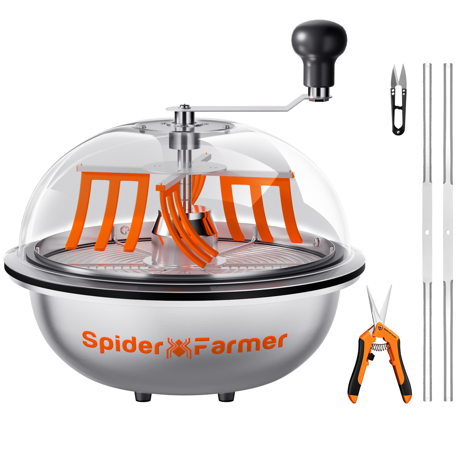 Spider Farmer 13Inch Bud Leaf Bowl Trimmer with Serrated Blades for Hydroponics