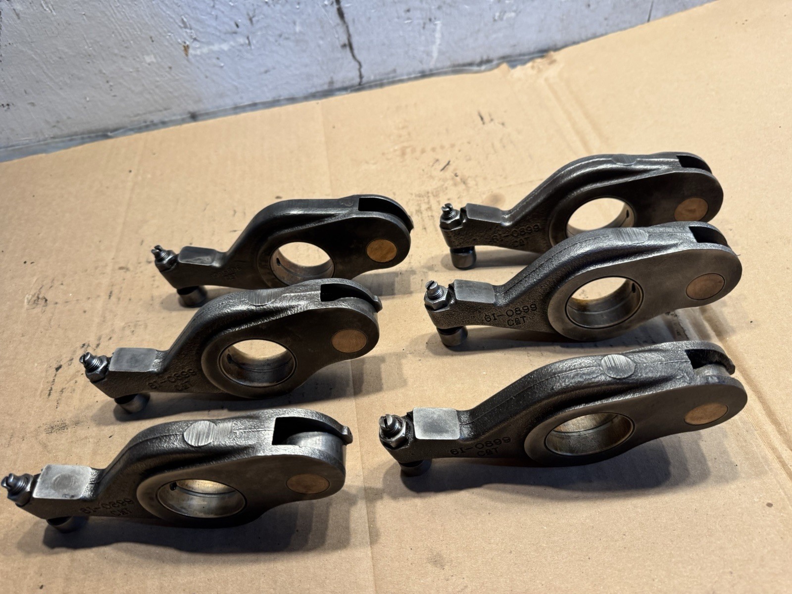 Set of 6 Caterpillar C15 Engine Valvetrain Rocker arm 6I0899 OEM 1085896