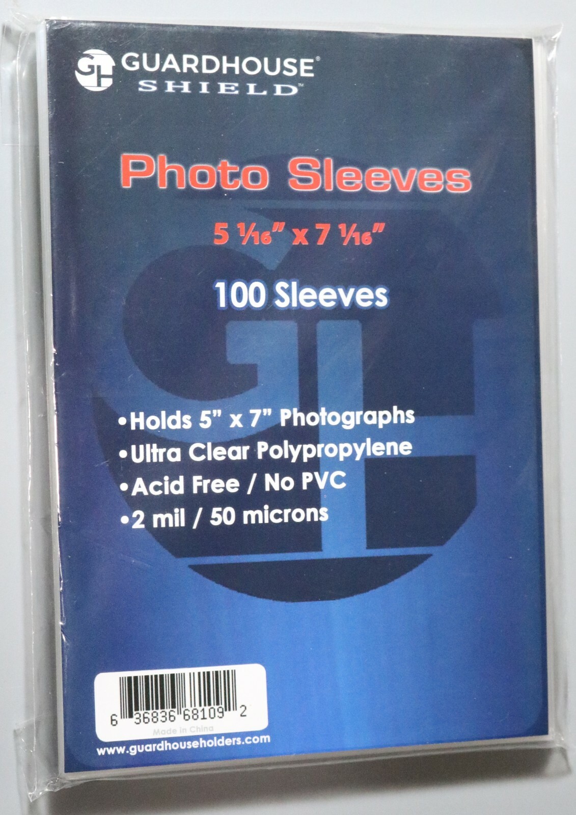 100 Photo 5 x 7 Sleeves Polypropylene Acid Free 2 Mil No PVC Guardhouse