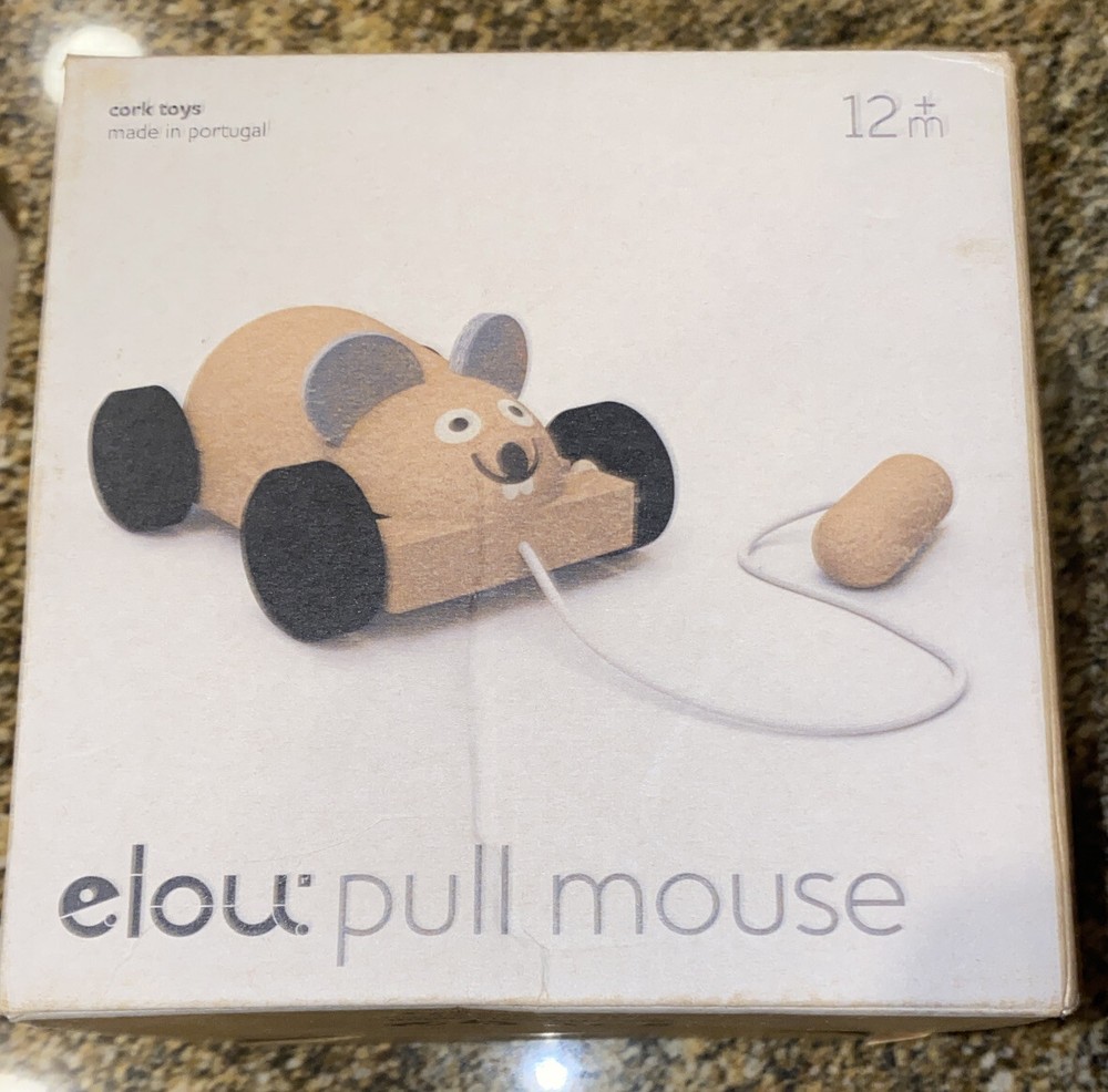 New Elou Pull Mouse Cork Toy
