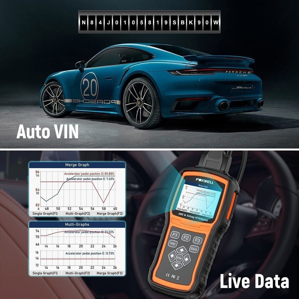 Lexus OBD2 Car Code Diagnostic Tool ABS Bleed SRS SAS Engine Reset Kit US NT630