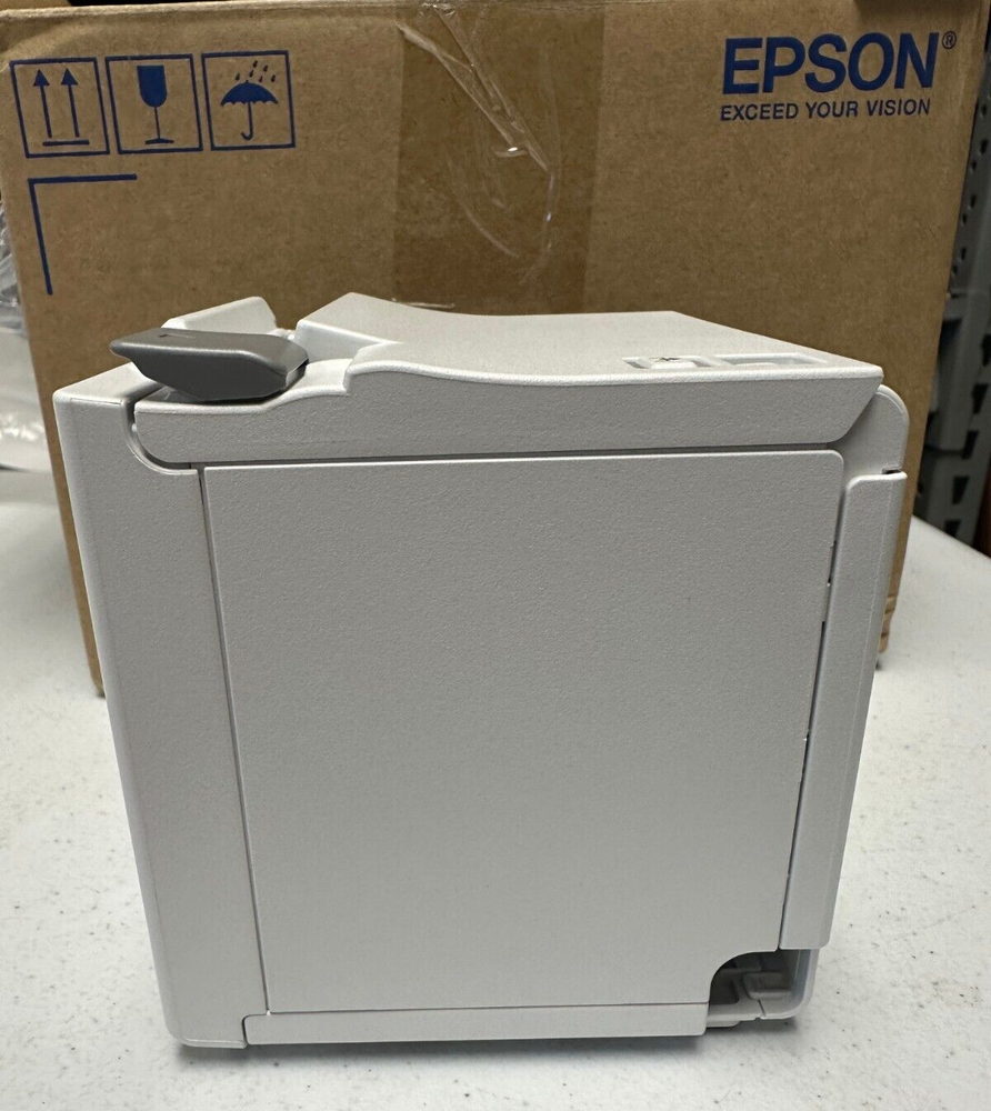 EPSON TM-M10 Compact 2" Receipt Printer, Auto-cutter, USB, White, c31ce74001