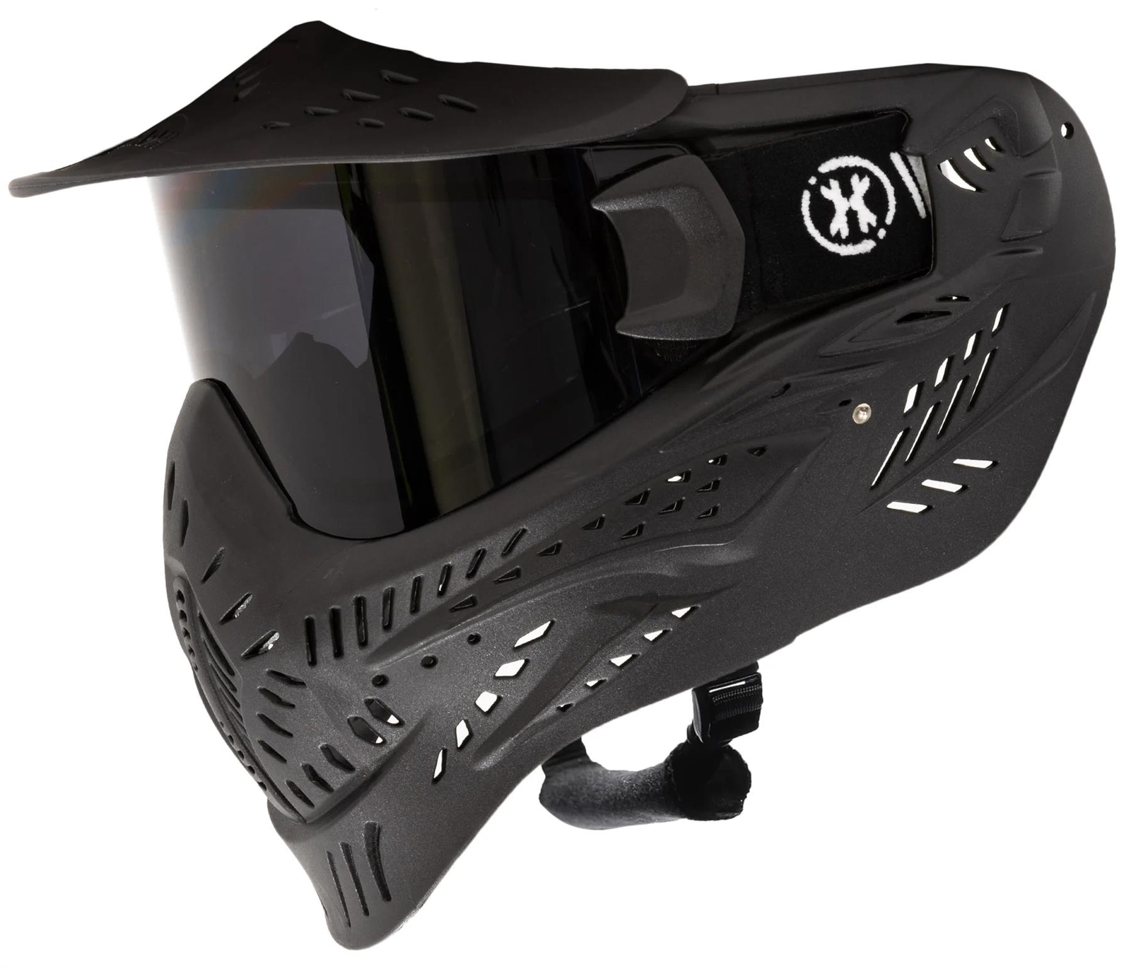 CLEARANCE HK Army HSTL Paintball Goggle Mask - Anti Fog Thermal Black Smoke Lens