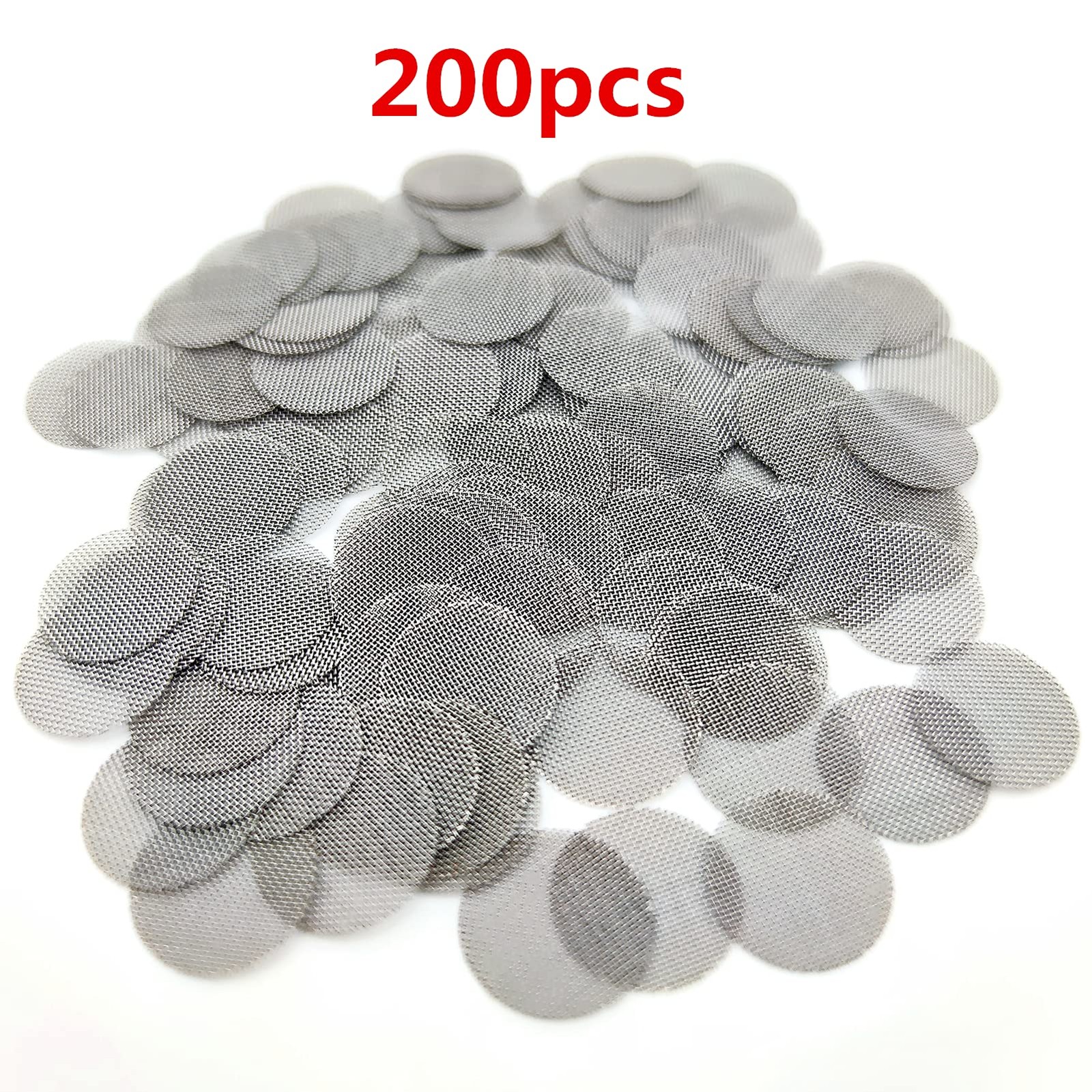 Pipe Screens Stainless Steel Screen Filters for Smoking 0.75 Inch 200 Pcs