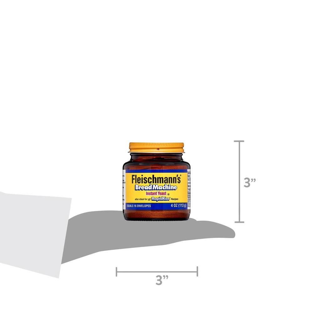 Classic Bread Machine Instant Yeast 4 oz Jar.
