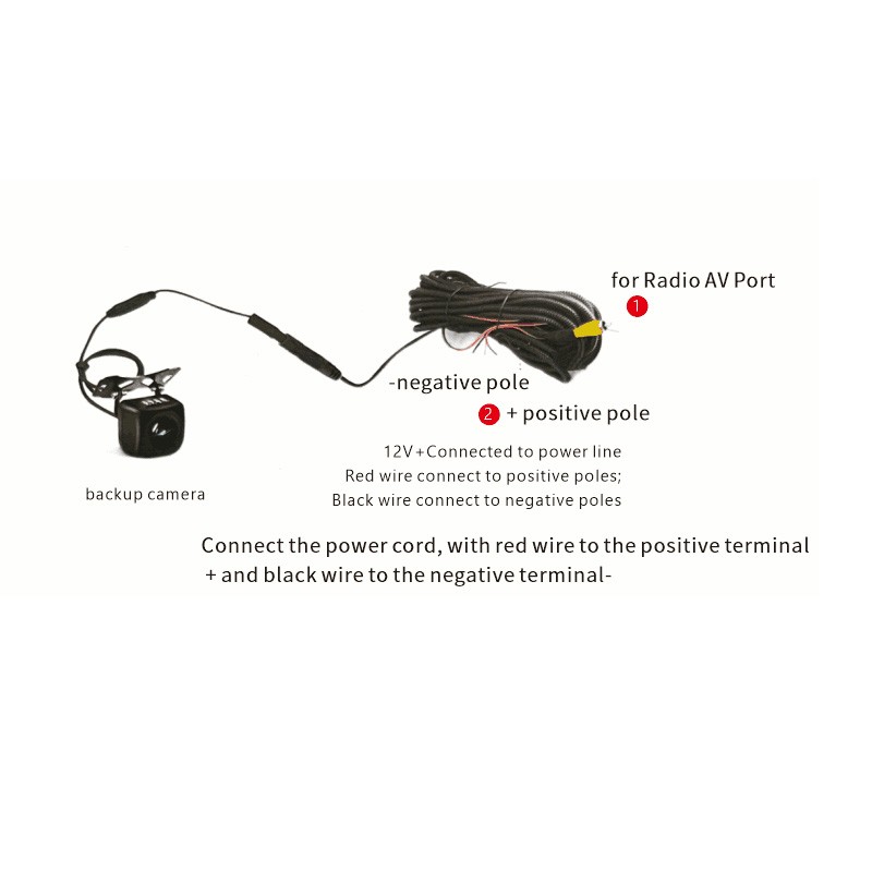 For Dodge Ram 2002-2008 Tailgate Handle Rear Backup Camera Parking Kit with Wire