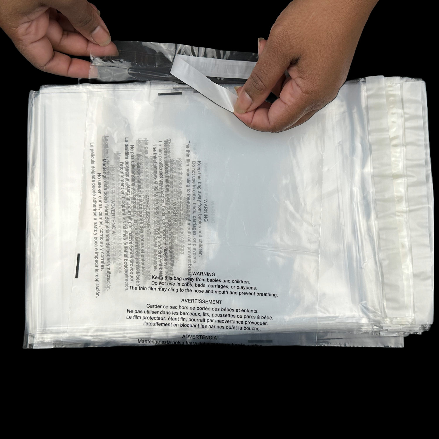 Resealable Suffocation Warning Poly Bags Mailers Plastic Amazon FBA