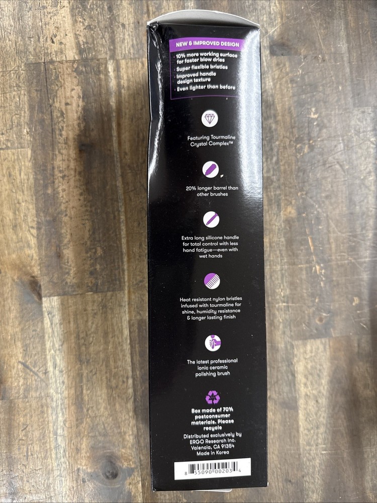 ERGO Styling Tools ER53 Ionic Ceramic Round Brush "The Best Brush"