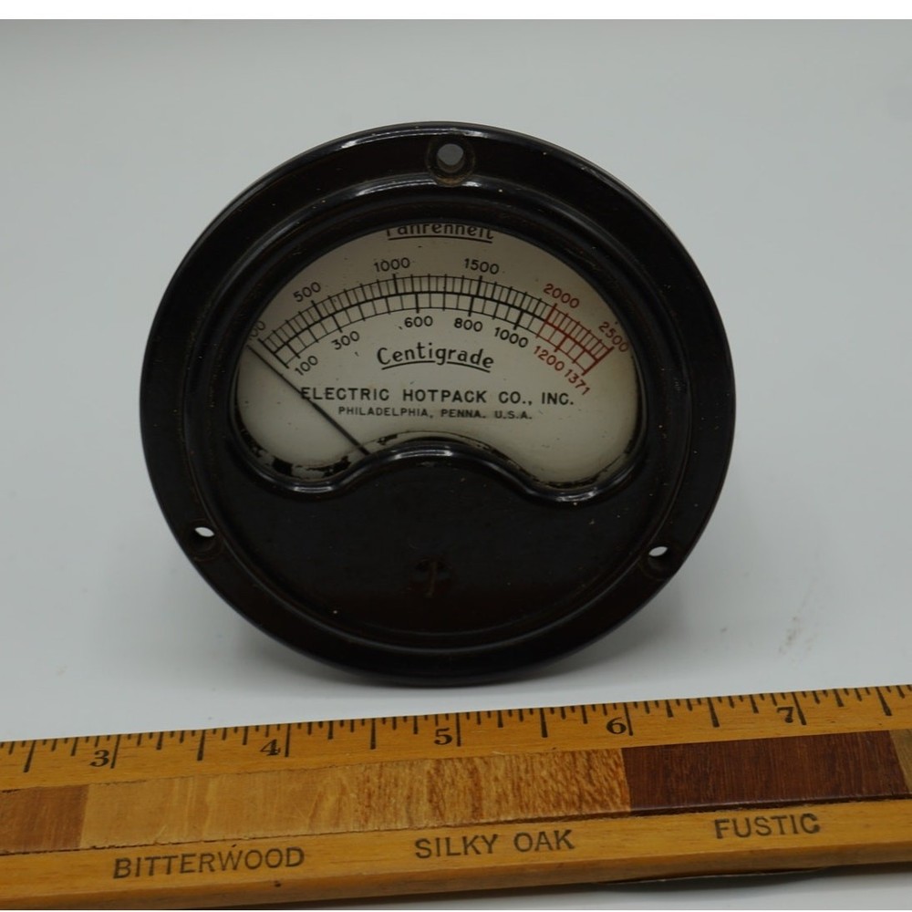 Electric Hotpack Panel Temperature Gauge Meter Fahrenheit Centigrade