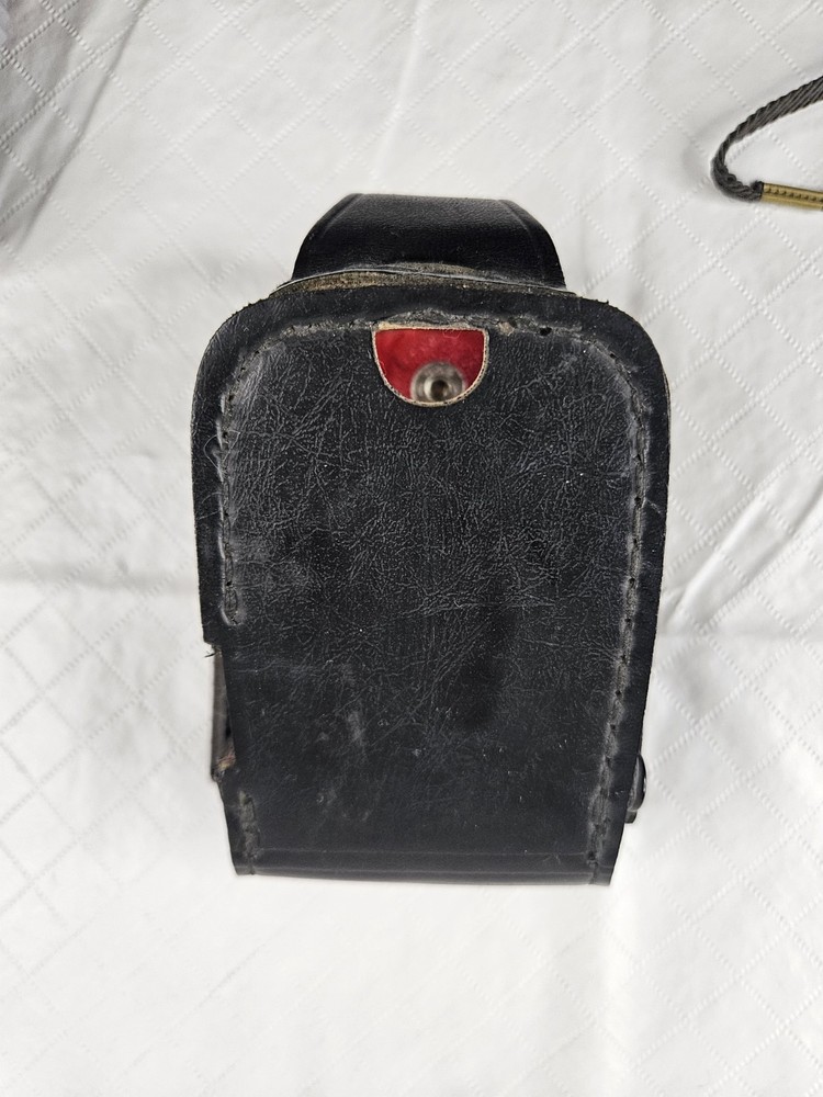 Vtg Gossen Super Pilot Light Meter Black Leather Case Made West Germany Strap