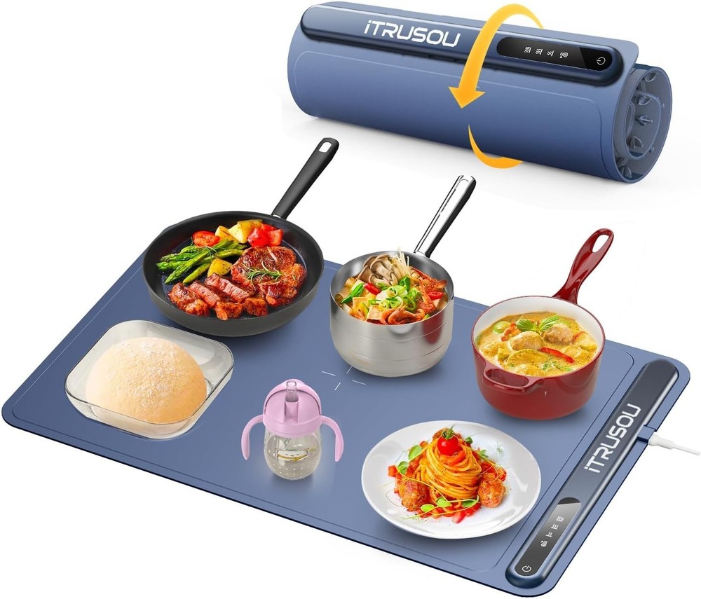 Versatile Large Silicone Electric Warming Tray – Whole-Surface Heating Ahead!