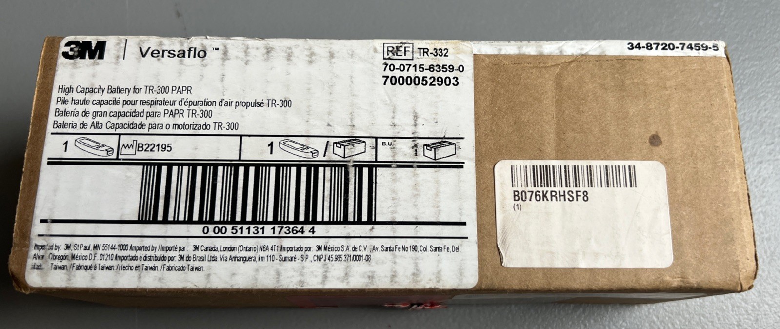 3M TR-332 High Capacity Battery for Versaflo TR-300 PAPR Li-ion Rechargeable